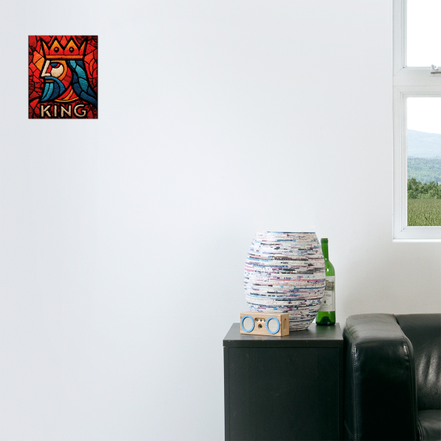 The King | A Regal Playing Card Portrait by TuncGK